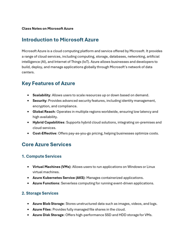 Document 18 | PDF | Microsoft Azure | Cloud Computing