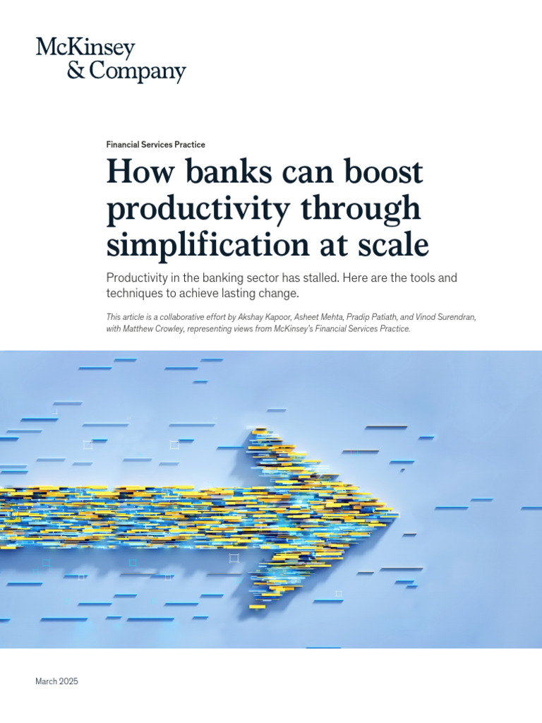 Boosting Banking Productivity via Simplification | PDF | Banks ...