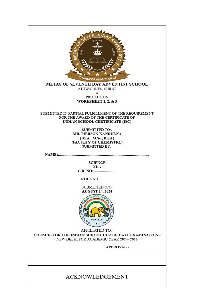 Seventh Day Adventist School Project | PDF