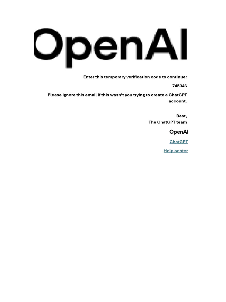 ChatGPT Verification Code Instructions | PDF