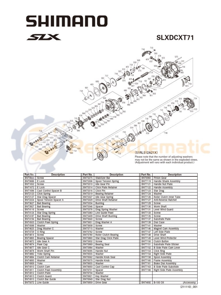 Eschematics Shimano SLX DC XT 71 | PDF