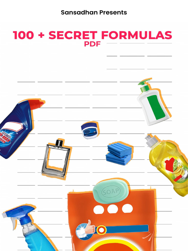 Formulations for Cleaning Products | PDF | Sodium Carbonate | Sodium ...