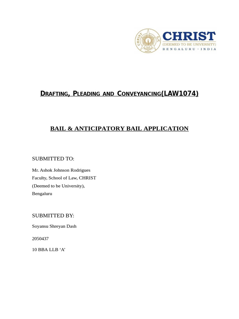 Bail Application Under Section 439 CrPC | PDF | Bail | Government