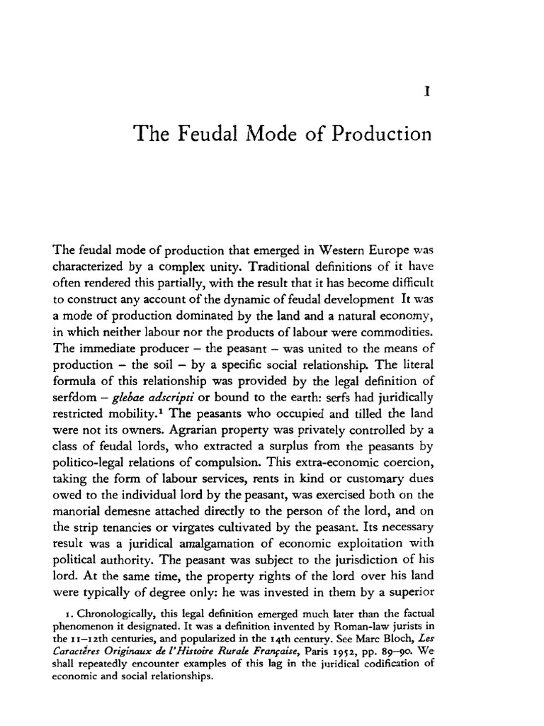 Characteristics of Feudalism Explained | PDF | Serfdom | Feudalism
