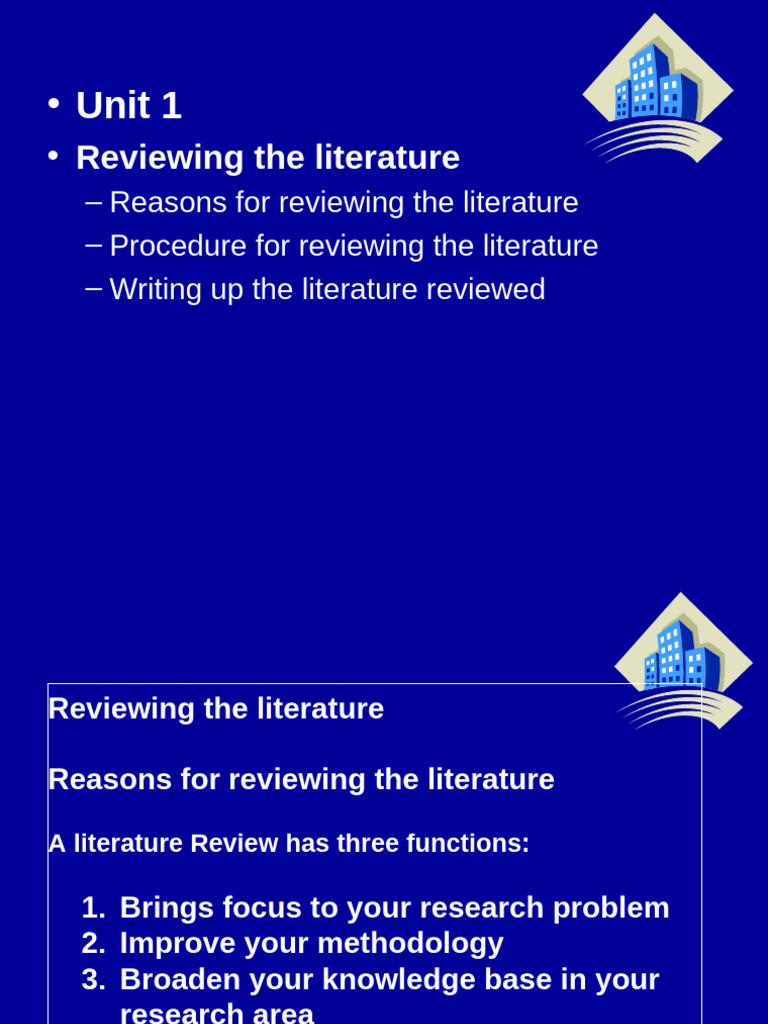 Literature Review and Research Problem Guide | PDF | Theory | Methodology