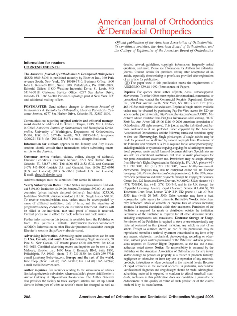 Information For Readers - Ymod | PDF | Elsevier