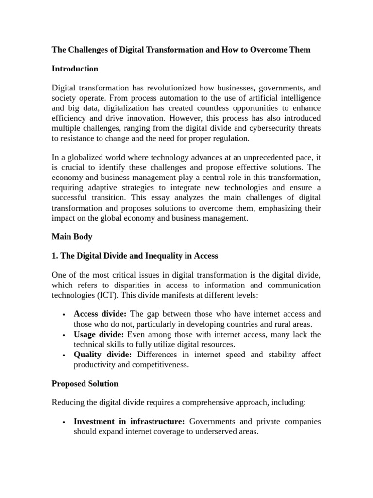 Overcoming Digital Transformation Challenges | PDF | Computer Security ...