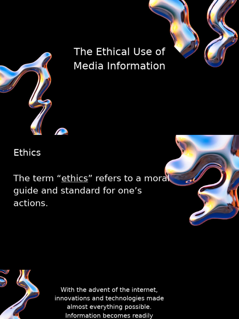 The Ethical Use of Media Information | PDF | Internet | Copyright ...