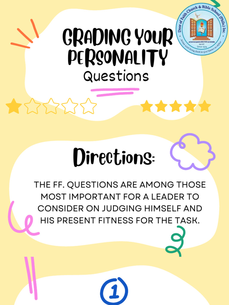 Grading Your Personality | PDF