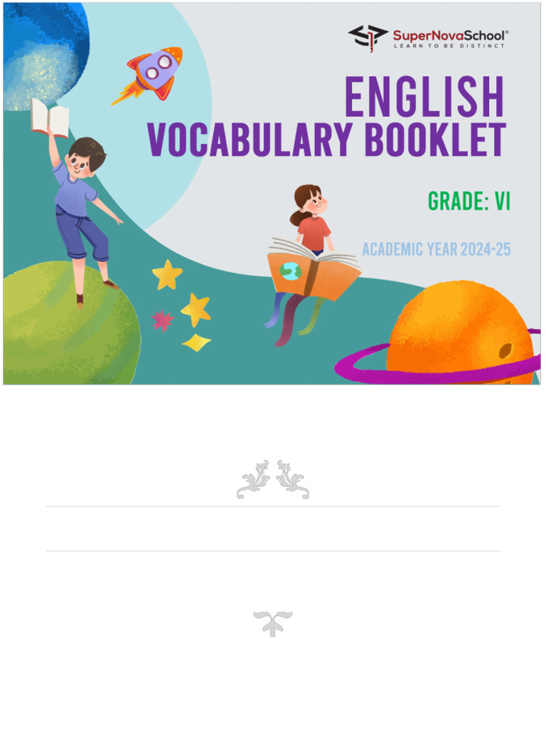 Grade VI English Vocabulary List | PDF