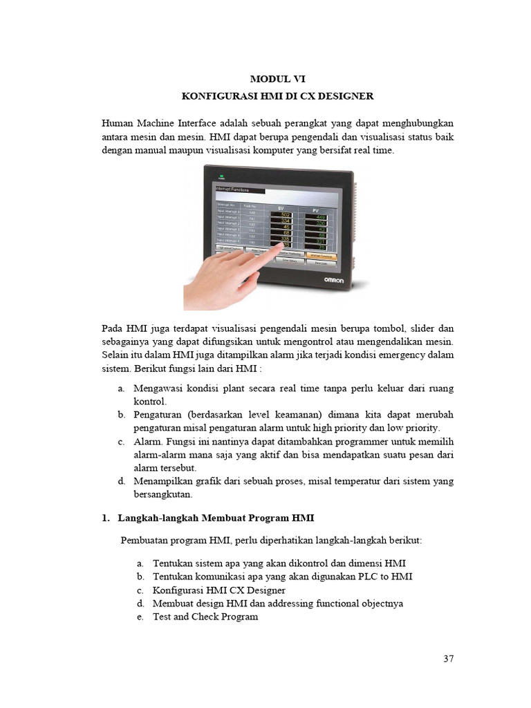 Konfigurasi HMI dengan CX Designer | PDF