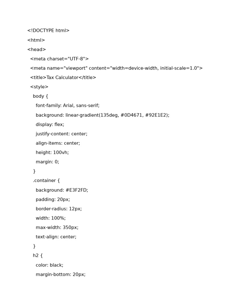 Tax | PDF
