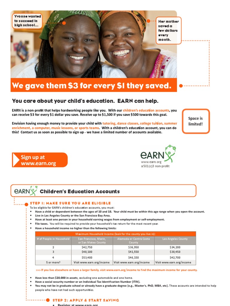 Save for Your Child's Education with EARN | PDF | Government