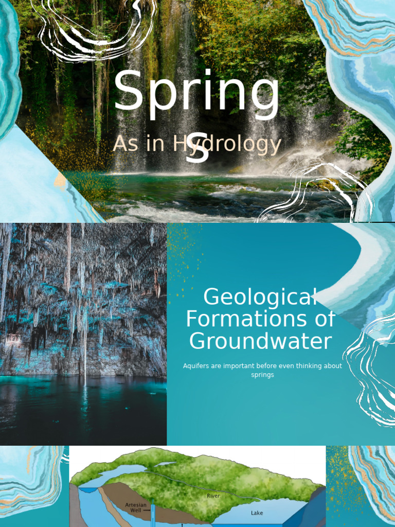 Types and Characteristics of Springs | PDF | Aquifer | Groundwater