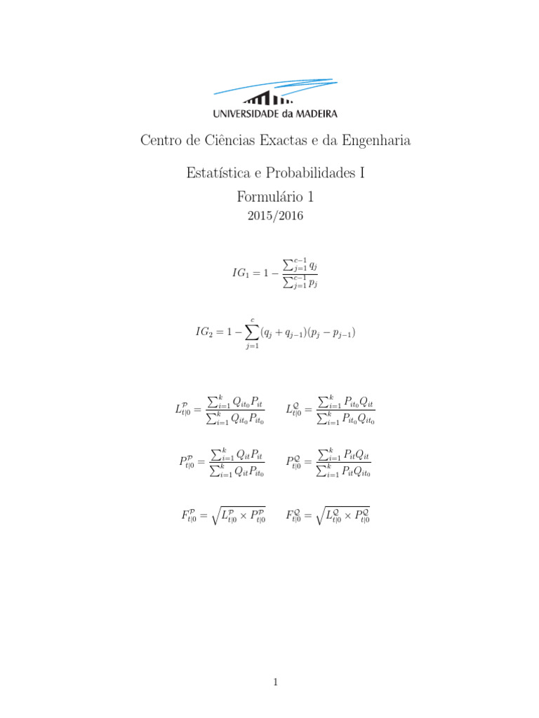 Formulario 1 | PDF