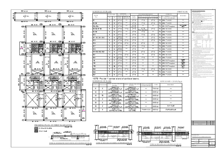 2465-S4-R0-Framing Plan at First Slab Level | PDF | Building ...
