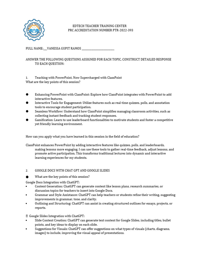 EdTech Teacher Training Overview | PDF | Teachers | Learning