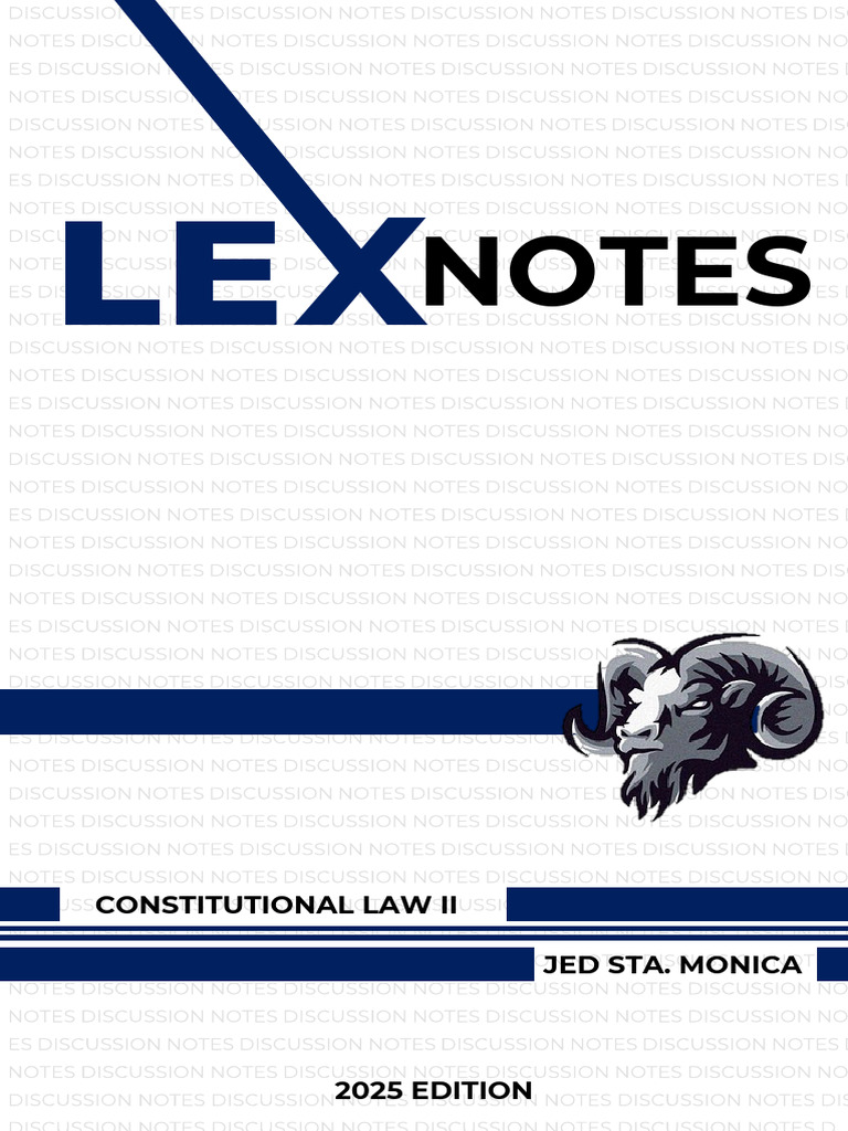Costitutional Law II Lex Notes | PDF | Search And Seizure | Probable Cause