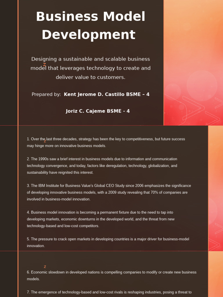 Designing A Sustainable and Scalable Business Model That | PDF ...