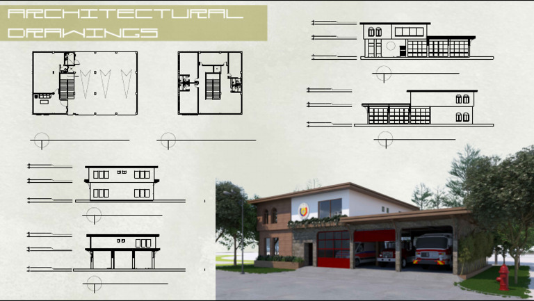 Sugbo Sentro Fire Station Plans | PDF | Buildings And Structures