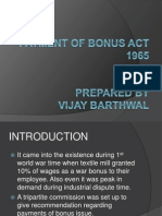 The Payment of Bonus Act 1965: Key Sections Explained