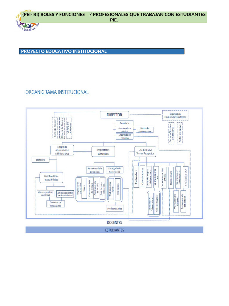Profesionales en el PIE: Roles y Funciones | PDF | Maestros | Plan de ...