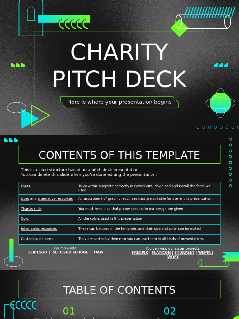 Charity Pitch Deck by Slidesgo | PDF | Planets | Mercury (Planet)