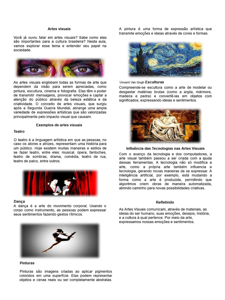 Artes Visuais na Sala de Aula | PDF | Pinturas | Imagem