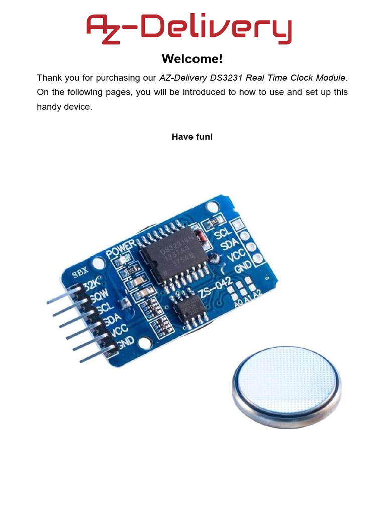 DS3231 RTC Real Time Clock_EN | PDF | Arduino | Computer Science