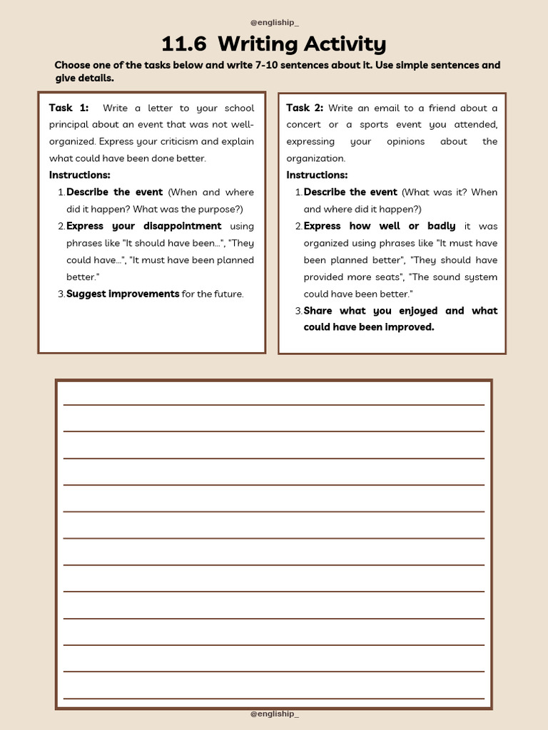 Writing Feedback on Event Organization | PDF