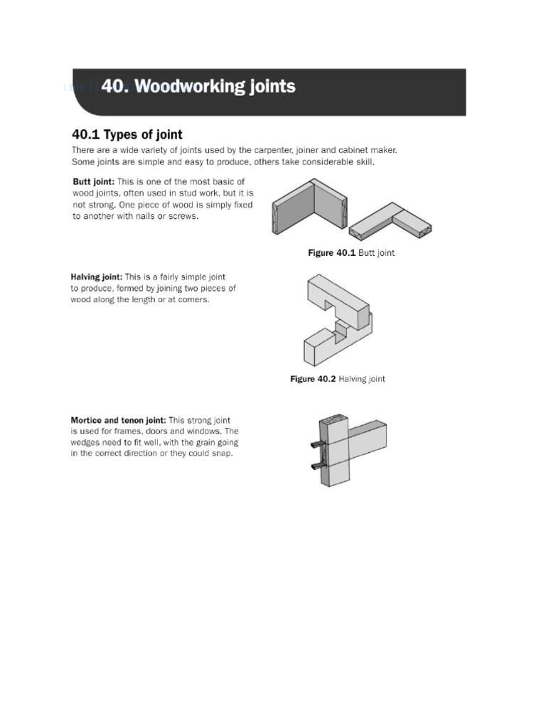 Furniture Joints | PDF