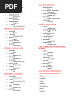 List of Philippine Regions and Provinces | PDF | Southeast Asia ...