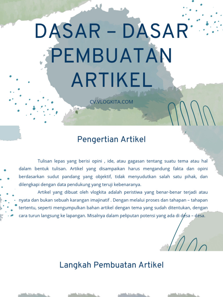 Panduan Membuat Artikel Berkualitas | PDF