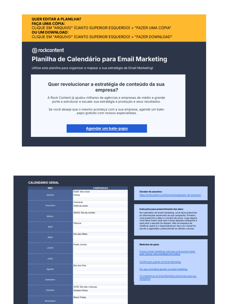 Calendário de Email Marketing 2024 | PDF