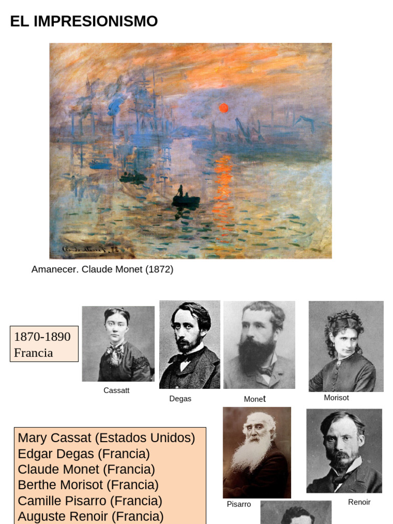 Fundamentos del Impresionismo en Arte | PDF | Impresionismo | Color
