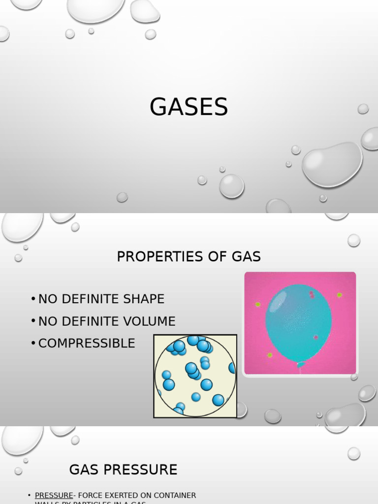 Properties and Laws of Gases Explained | PDF