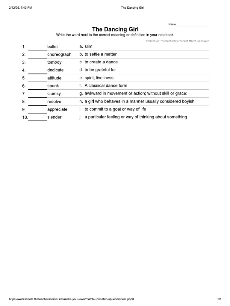 Word Match | PDF