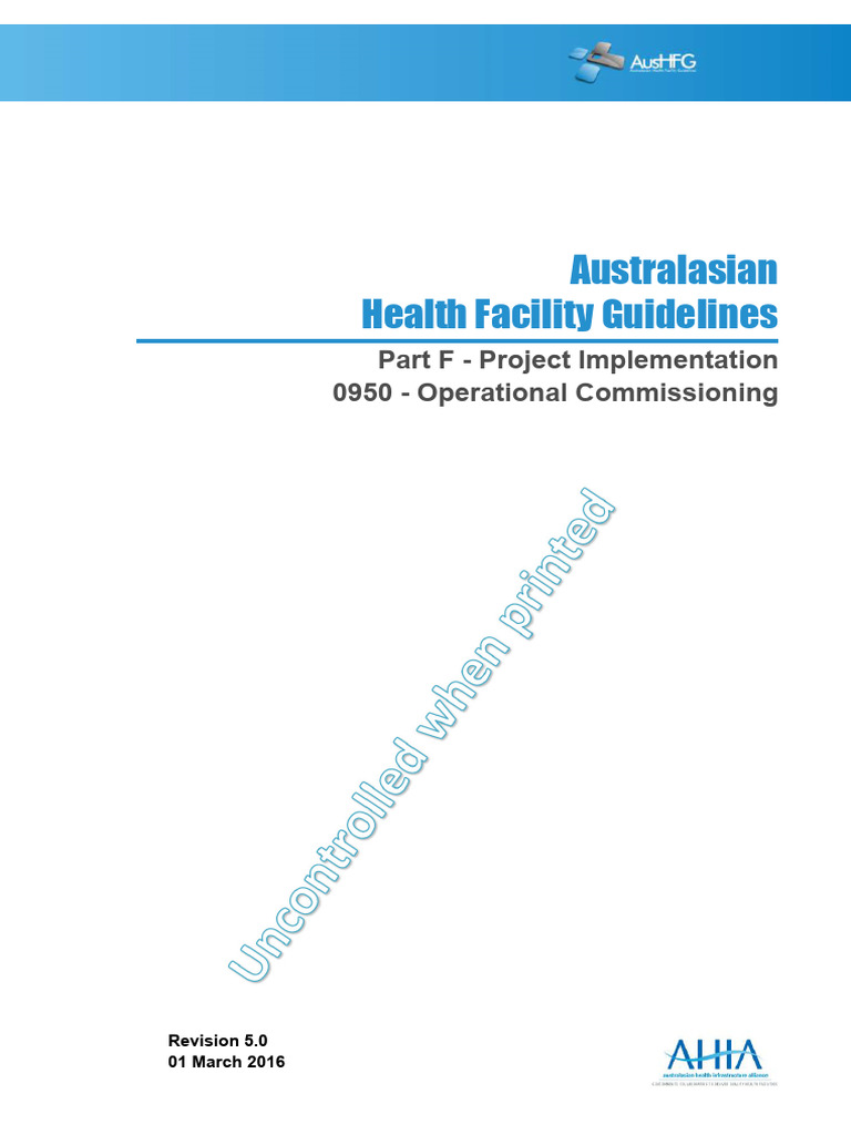 Part F, Rev 5.0, 950 Operational Commissioning | PDF | Risk ...