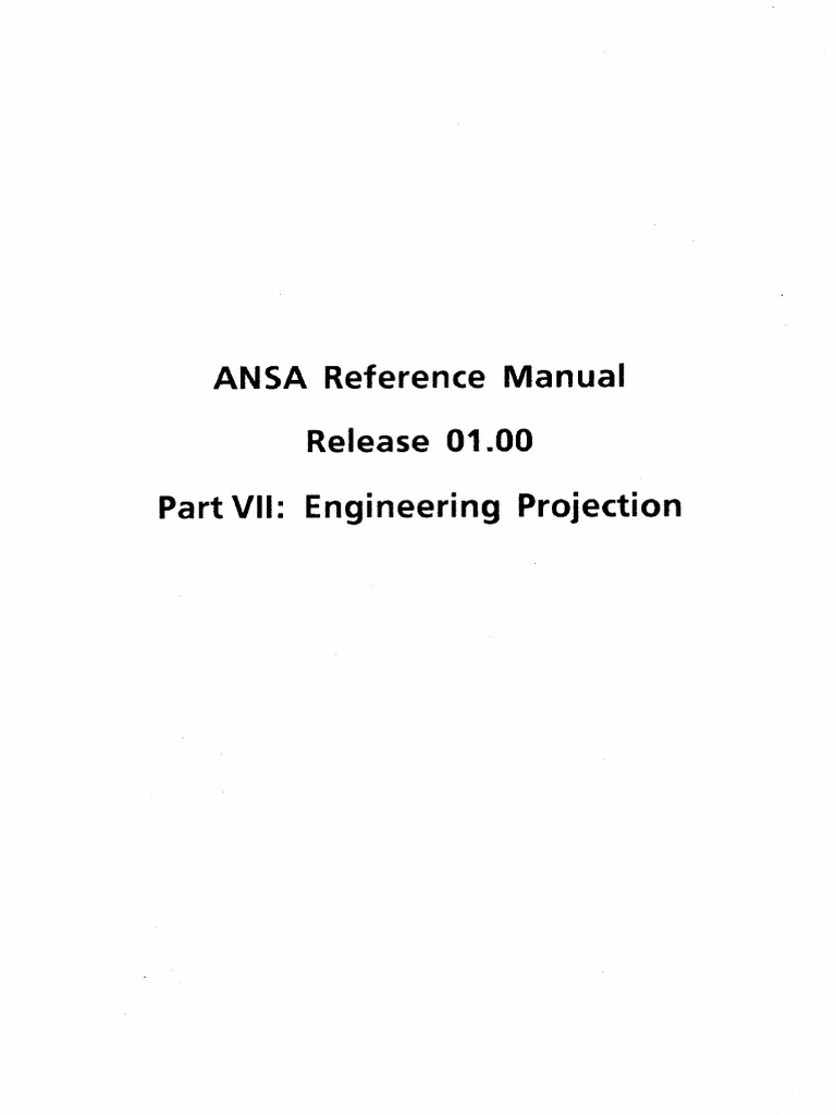 ANSA Engineering Projection Overview | PDF | Computer Network ...