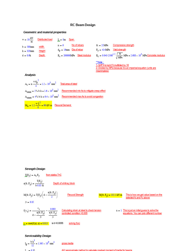 RC Beam Design and Analysis Guide | PDF | Building Engineering | Mechanics