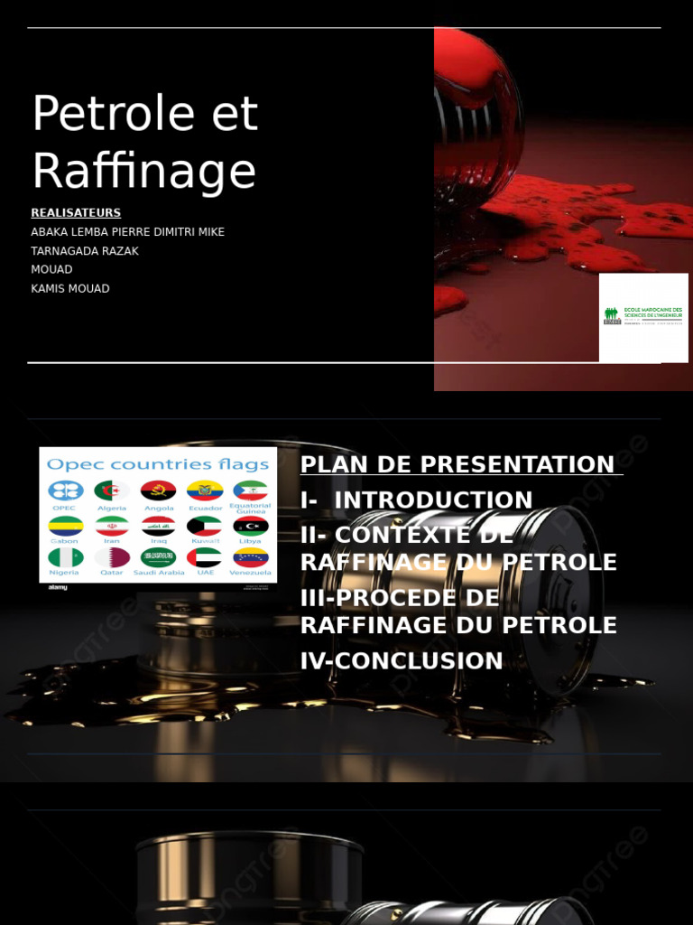 Raffinage du Pétrole : Processus et Enjeux | PDF