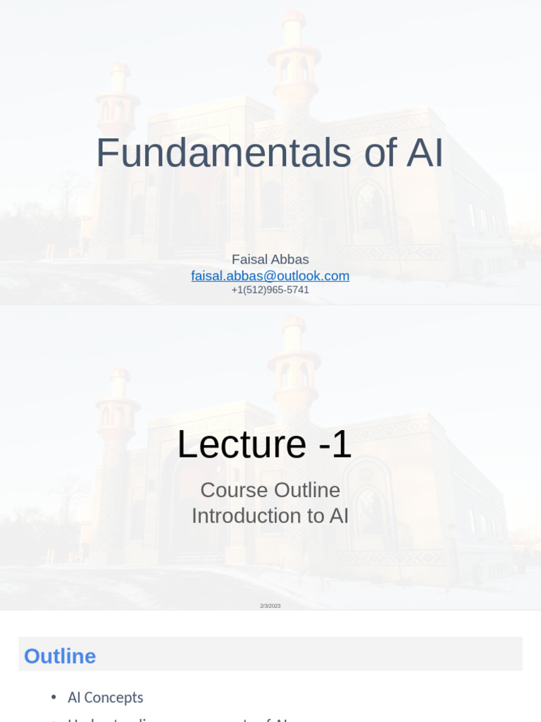 Fundamentals of AI - Winter 2023 | PDF | Machine Learning | Artificial ...