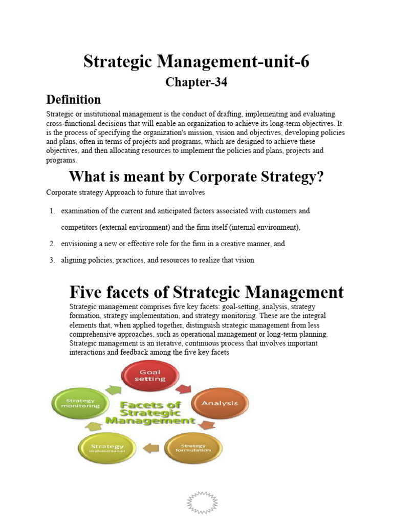 Strategic Management Overview and Analysis | PDF | Strategic Management ...
