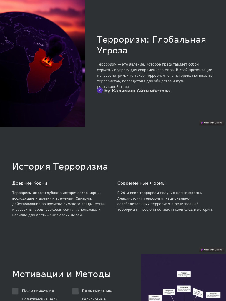 Terrorizm Globalnaya Ugroza | PDF