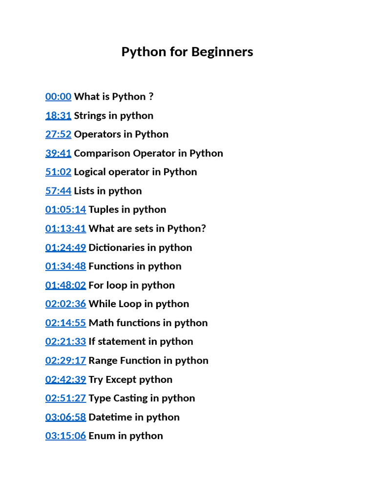 Python For Beginners | PDF