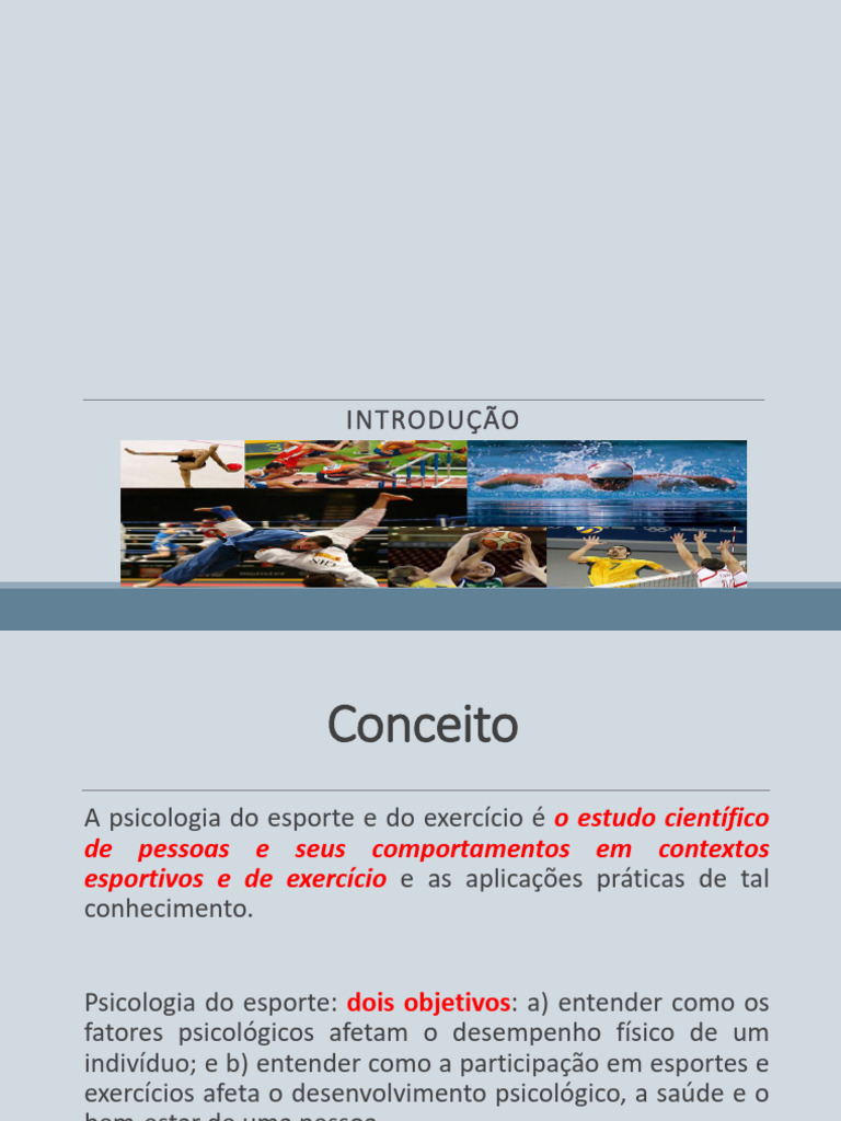 Psicologia Do Esporte Introducao Pdf Psicologia Esportes