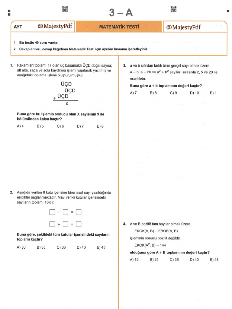 Ayt Mat | PDF