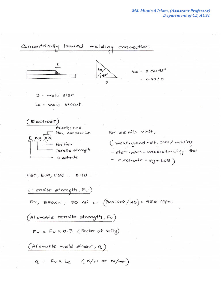 Welded Connection Problems Explained | PDF