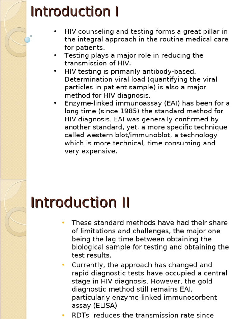 HIV Diagnosis Slides | PDF | Diagnosis Of Hiv/Aids | Elisa