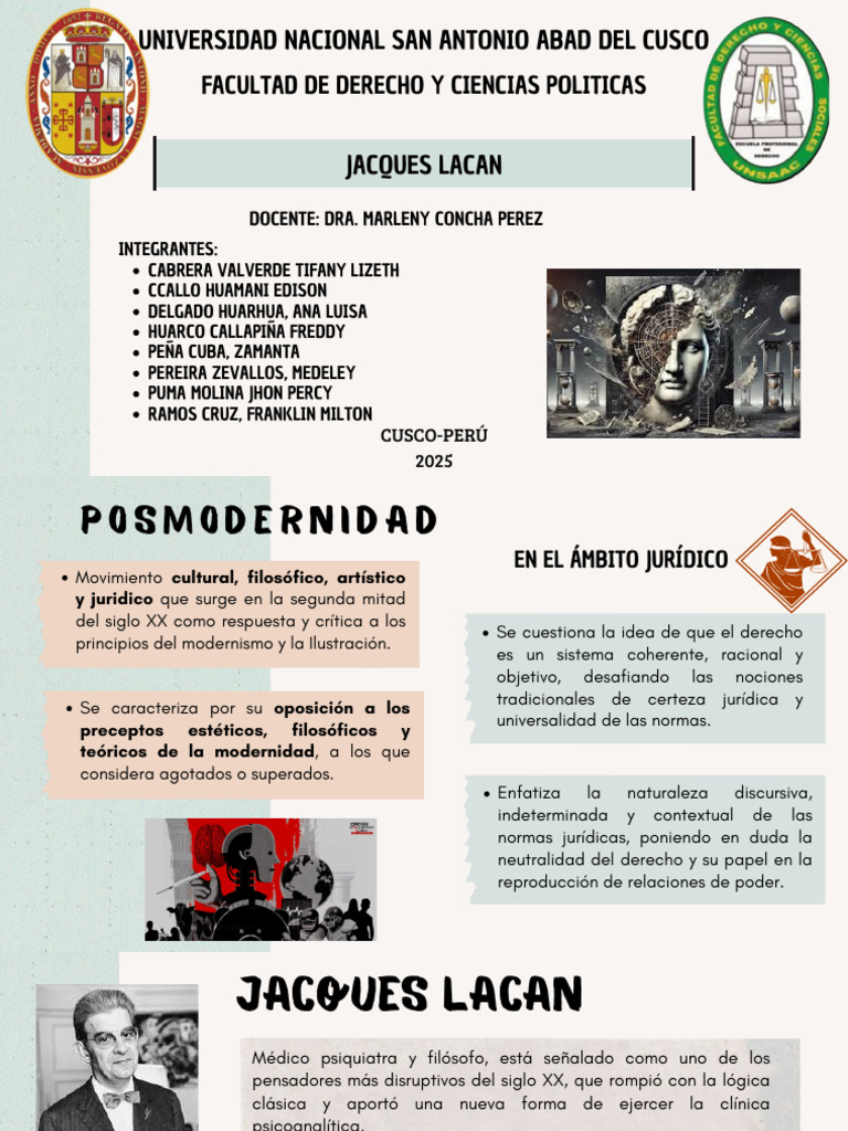 Aportes de Lacan al Derecho y Psicoanálisis | PDF | Jacques Lacan ...